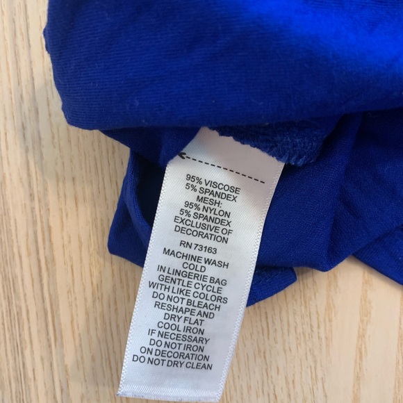 Cable & Gauge Women's Blue Mesh Jewel Short Sleeve Shirt (Medium) - Picture 9 of 9